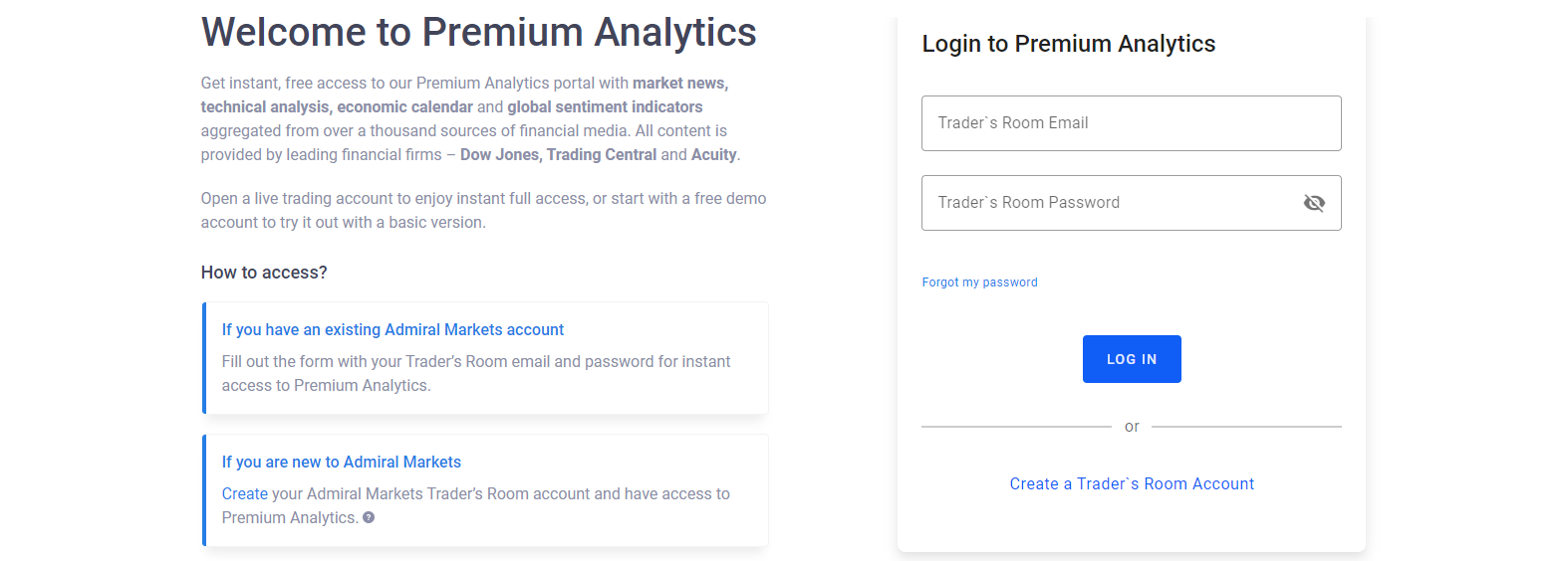 注册Admiral Markets高级分析